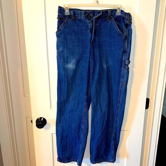 Faded Glory Blue Relaxed Jeans Classic Denim - Picture 1 of 7